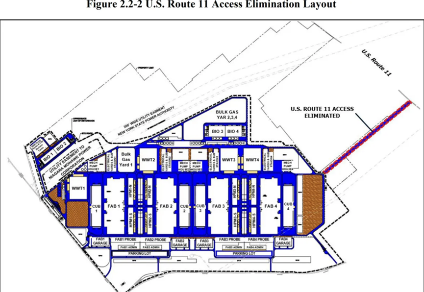 VIHO INTERNATIONAL NEWS - Figure 2.2-2 U.S. Route 11 Access Elimination Layout.png